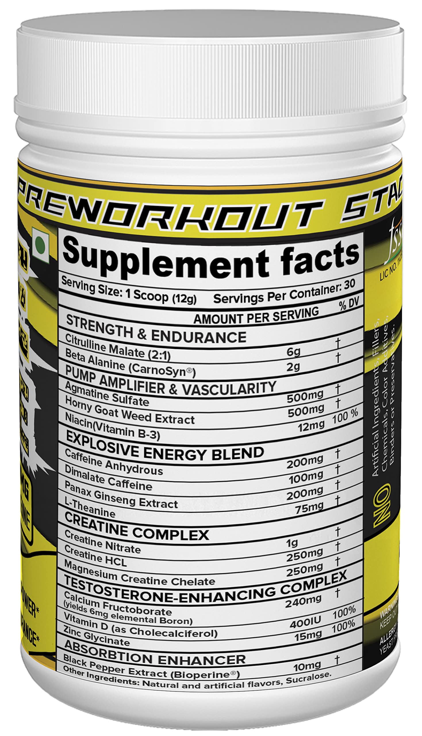 NutriJa Pre Xtreme - Pre Workout Supplement - 30 Servings (Tangy Orange) NutriJa buy australia supplements