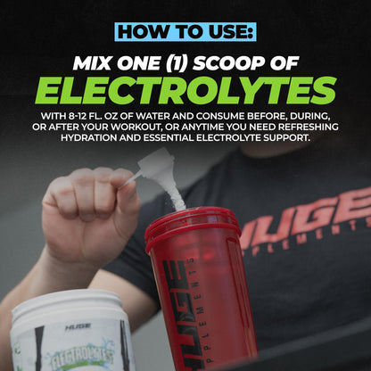 Huge Supplements Electrolytes Powder - Advanced Hydration Formula w/Full Electrolyte Profile - Sugar Free, No Artificial Flavors or Colors - 45 Servings (Artic Lime)