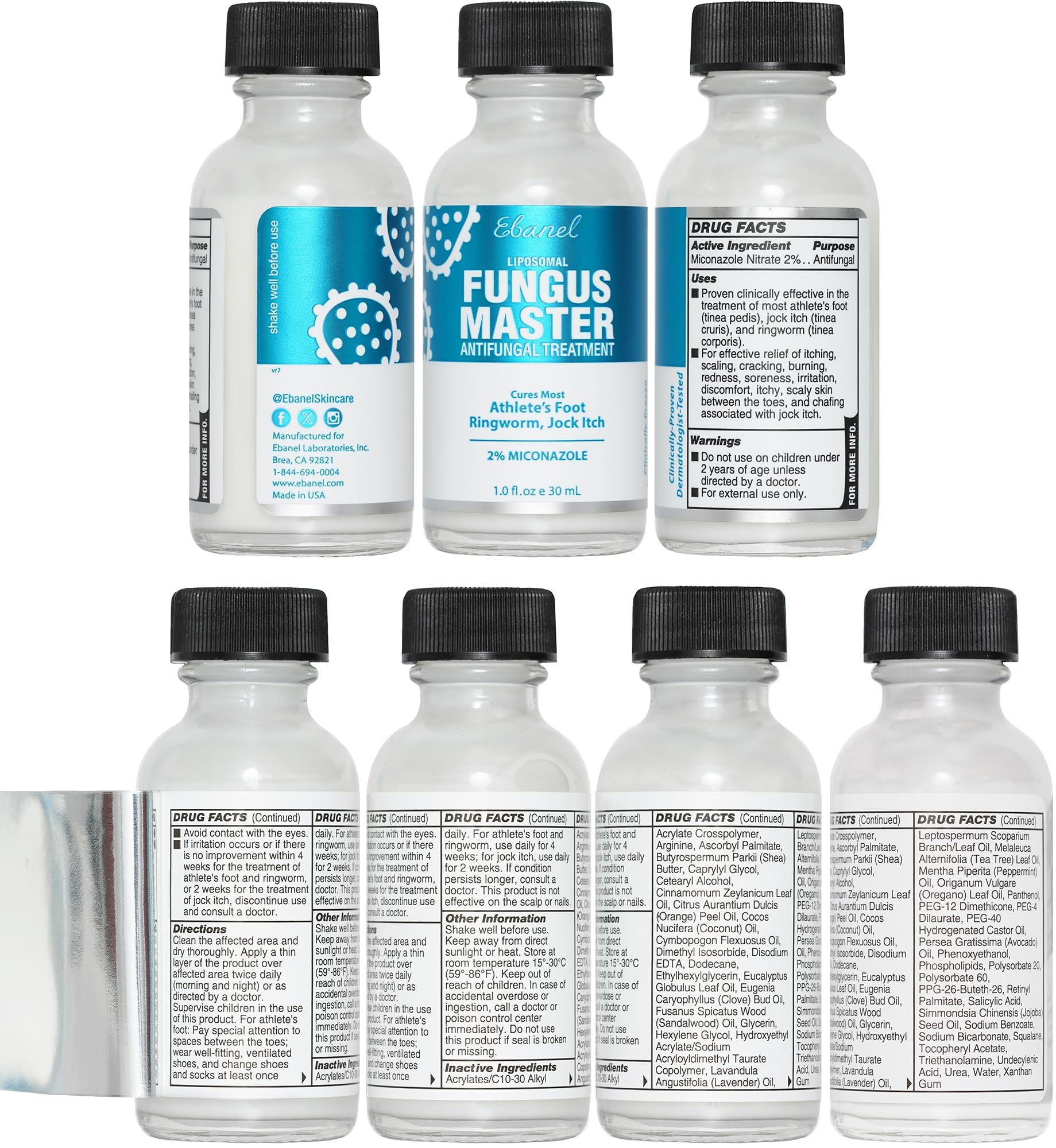 Ebanel Antifungal Cream Miconazole Athletes Foot Treatment, Cures Fungal Infection Leading to Nail Fungus, Jock Itch Cream with Undecylenic Acid, Tea Tree & Manuka Oil, Fast Itch Relief for Ringworm Ebanel buy australia supplements
