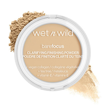 wet n wild Bare Focus Clarifying Finishing Powder | Matte | Pressed Setting Powder Light-Medium wet n wild