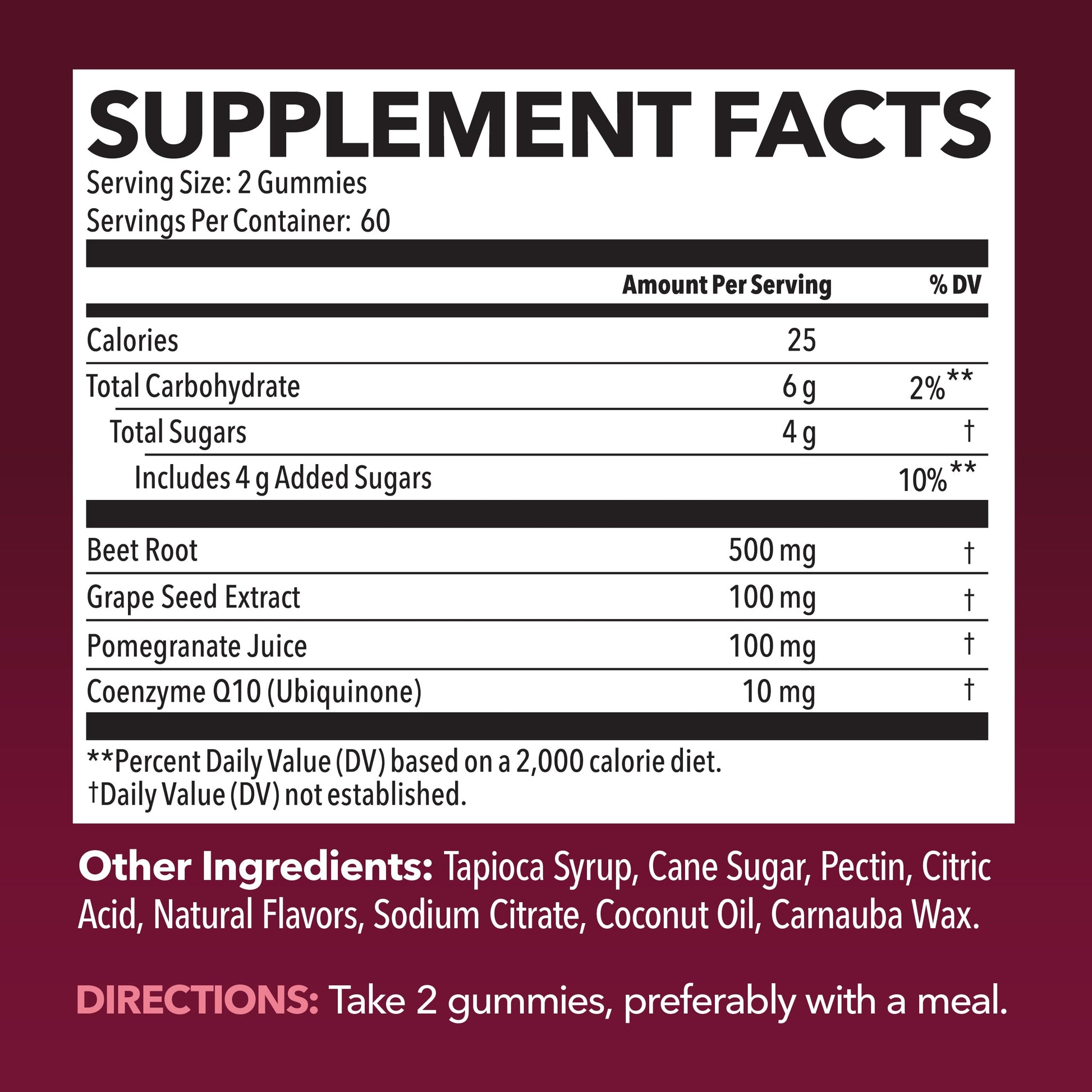 Beet Root Gummies with COQ10 and Grape Seed, Mixed Berry, 30 Servings | Nitric Oxide Supplement with Beetroot, Grape Seed Extract and COQ10 for Performance and Recovery, Vegan, Non-GMO, Gluten-Free Gsupps Australia