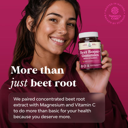 Flow Boosting Beet Root Gummies - Invigorating Beet Gummies for Adults Nitric Oxide Energy & Heart Health Support with Grapeseed Pomegranate & Vitamin B12 - Vegan Non-GMO & Gluten Free - 60 Count Gsupps Australia