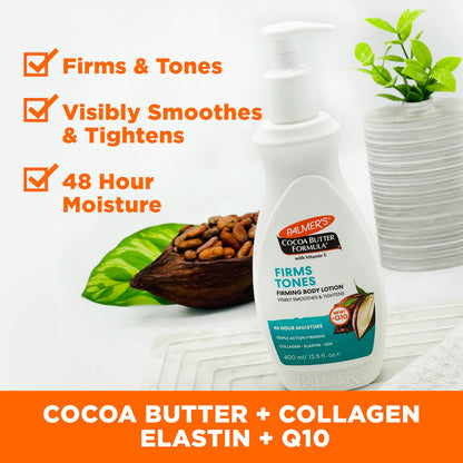Palmer's Firming Body Lotion, Cocoa Butter Formula, Pump Bottle (13.5 Oz) Palmer's