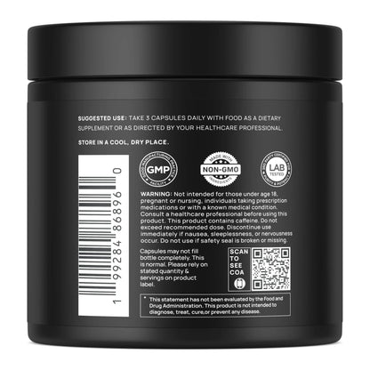 ULTRA MALE® Premium for Men w. 100:1 Shilajit, 40:1 Black Maca, Ashwagandha 25%, Tongkat Ali 10% - Clinical Strength Male Enhancing Supplement for Men Health Libido+ TERRA ELMNT
