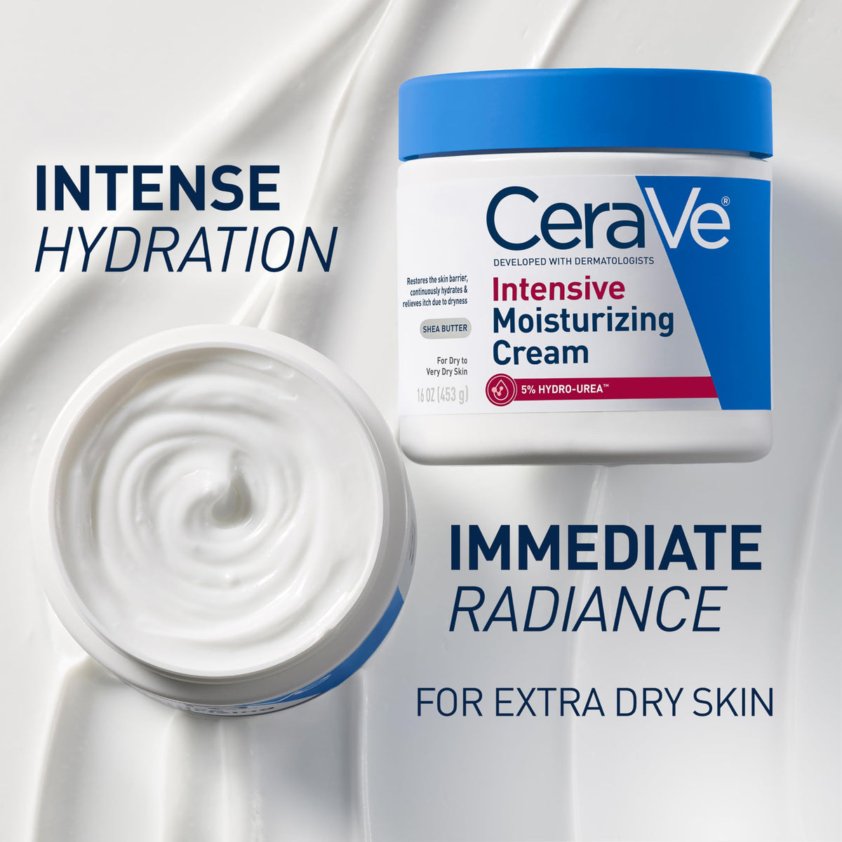 CeraVe Intensive Moisturizing Cream with Shea Butter for Dry Skin, 19oz CeraVe