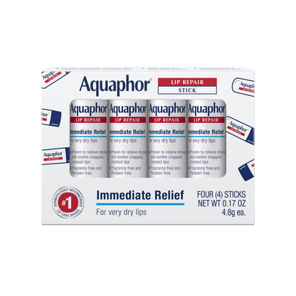 Aquaphor Lip Repair Stick, Multipack, 4 x 0.17 OZ Aquaphor