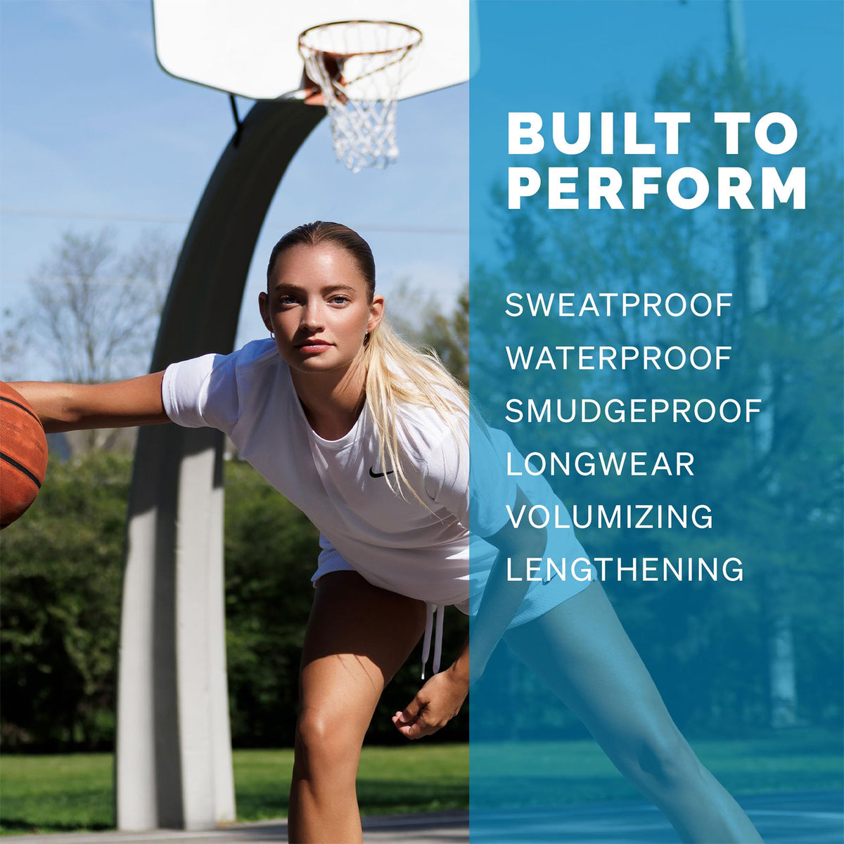 The GOAT Waterproof & Sweatproof Mascara Plus, Volumizing, Lengthening, Defining, Long-Wear, Clump-Free, Vegan & Smudgeproof, Made for Athletes, Sport-Ready ATHLETIC COSMETIC