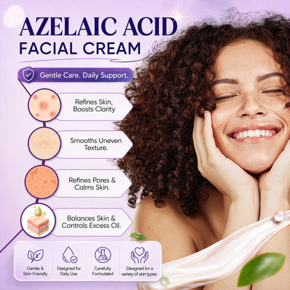 AOBBIY Azelaic Acid Cream for Face, Facial Moisturizer for Smoother-Looking Skin, 1 oz AOBBIY