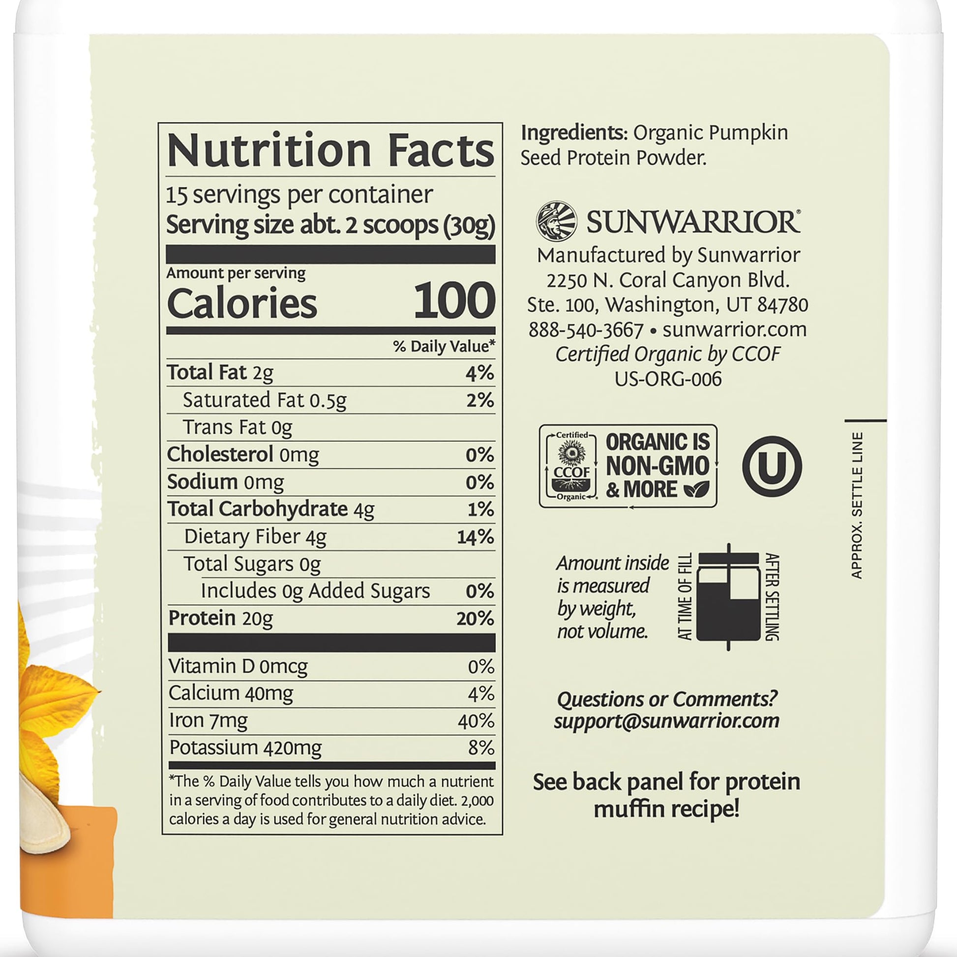 Organic Pumpkin Seed Protein Powder Cold Pressed, Simple Single-Ingredient Superfood Plant-Based, Easy to Digest All 9 Essential Amino Acids Mild Flavor for Smoothies Sunwarrior buy australia supplements
