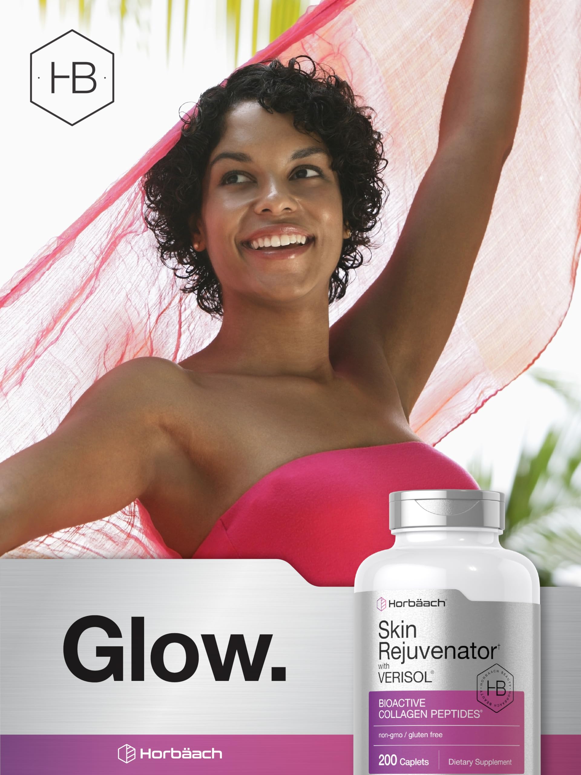 Horbäach Skin Rejuvenator with Verisol | Bioactive Collagen Peptides | 200 Caplets | Non-GMO, Gluten Free Supplement Horbäach buy australia supplements
