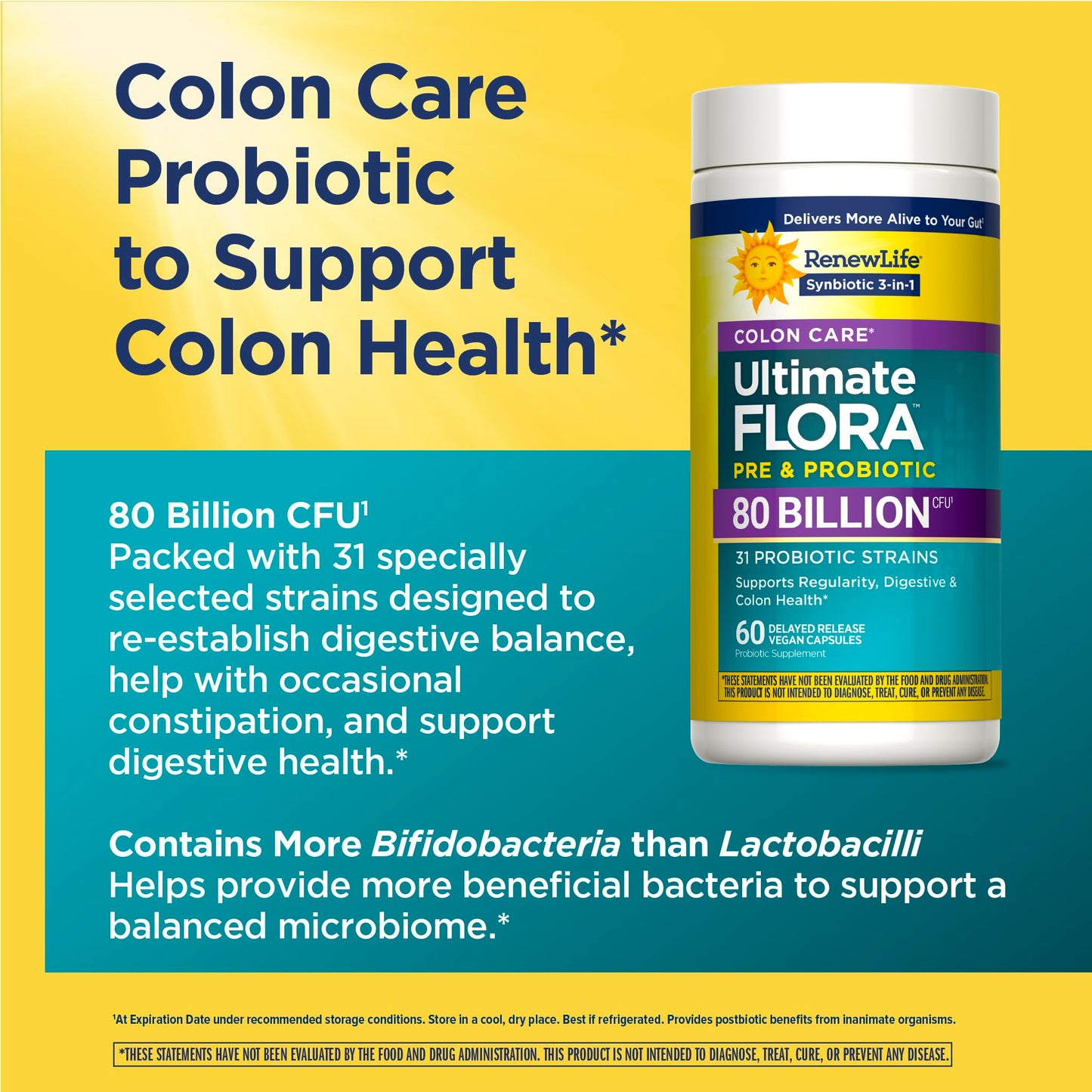 Renew Life Extra Care Digestive Probiotic Capsules, 50 Billion CFU Guaranteed, Daily Supplement Supports Immune, Digestive, Respiratory Health(1), L. Rhamnosus GG, Dairy, Soy and Gluten-Free, 90 Count | 90 Vegetarian Capsules | Supports Digestive, Immune Gsupps Australia