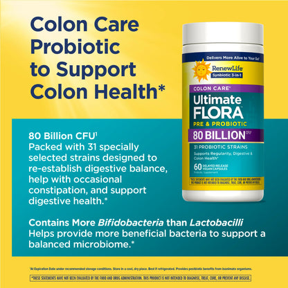 Renew Life Extra Care Digestive Probiotic Capsules, 50 Billion CFU Guaranteed, Daily Supplement Supports Immune, Digestive, Respiratory Health(1), L. Rhamnosus GG, Dairy, Soy and Gluten-Free, 90 Count | 90 Vegetarian Capsules | Supports Digestive, Immune Gsupps Australia
