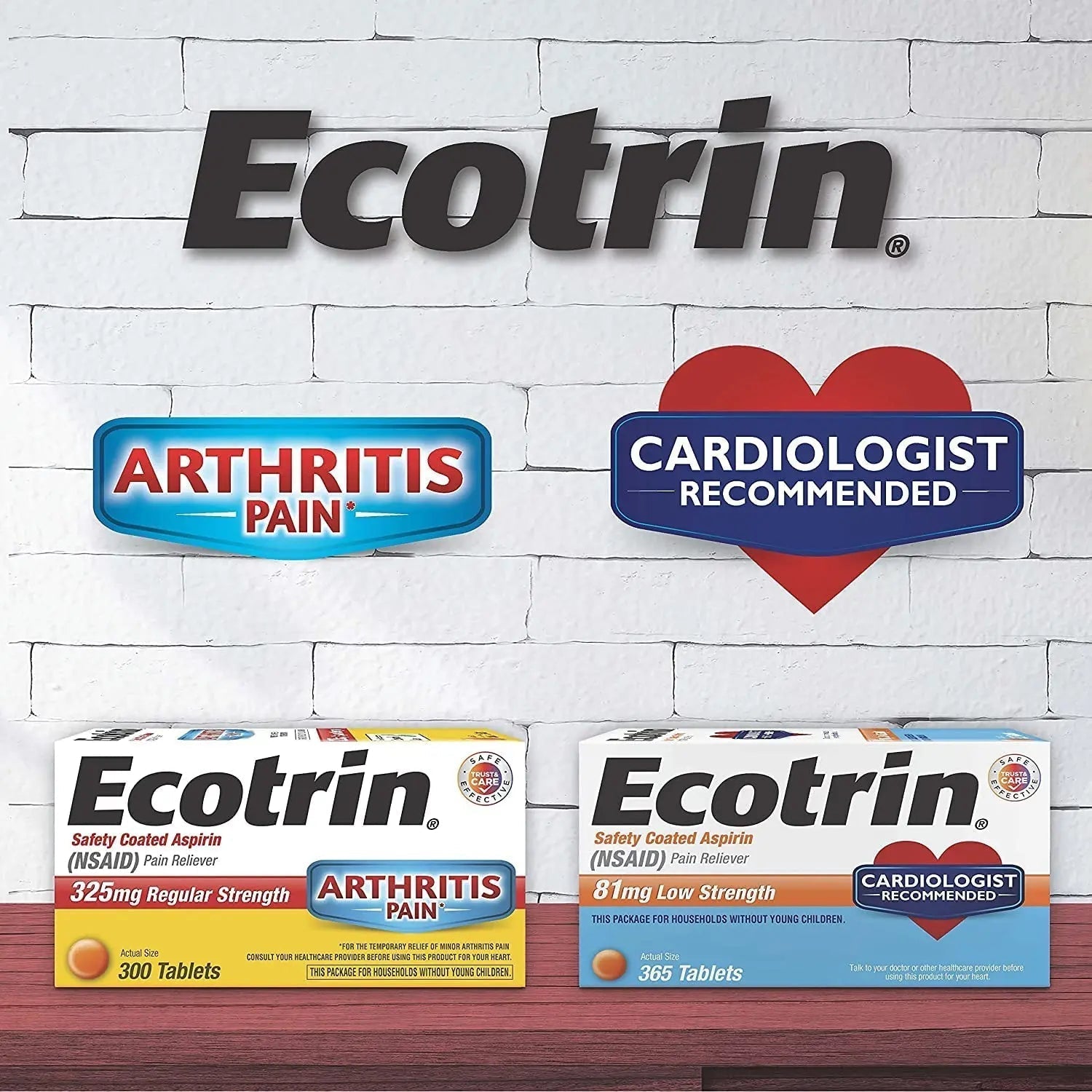 Ecotrin Safety Coated Aspirin Pain Reliever Tablets, Low Strength, NSAID 81mg, 45 ct (Pack of 3) Ecotrin buy australia supplements