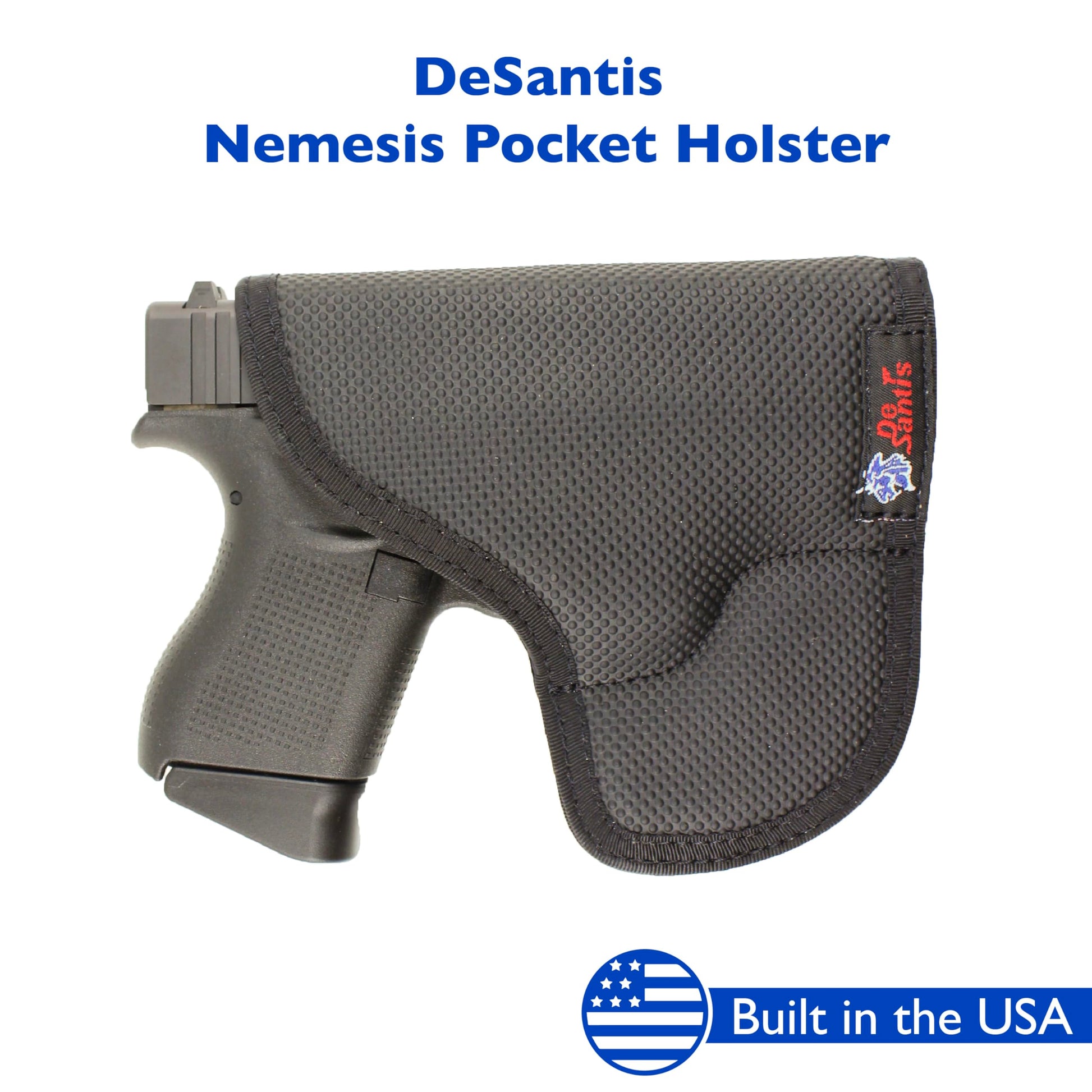 DeSantis Nemesis - Gun Pocket Holsters for Concealed Carry, Concealed Pocket Holster for Pistols, Revolvers, Soft, Designed for Comfort & Discreet Carry, Ambidextrous Gsupps Australia