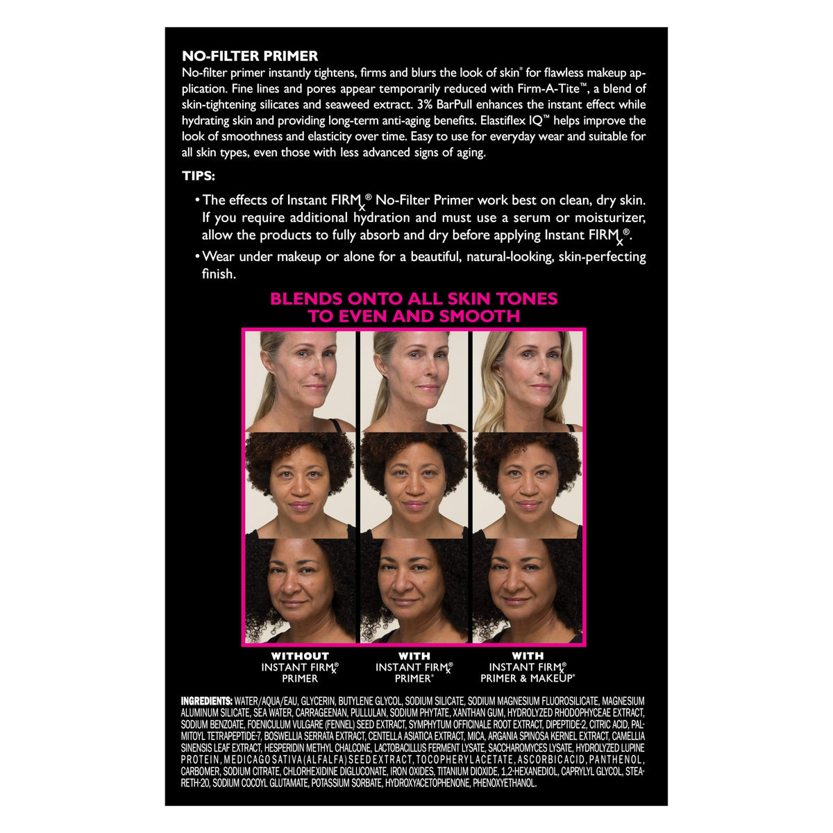 Peter Thomas Roth | Instant FIRMx® No-Filter Primer, Instant Skin Tightener, Skin Firmer, Makeup Primer For Face, Blurring Face Primer Peter Thomas Roth