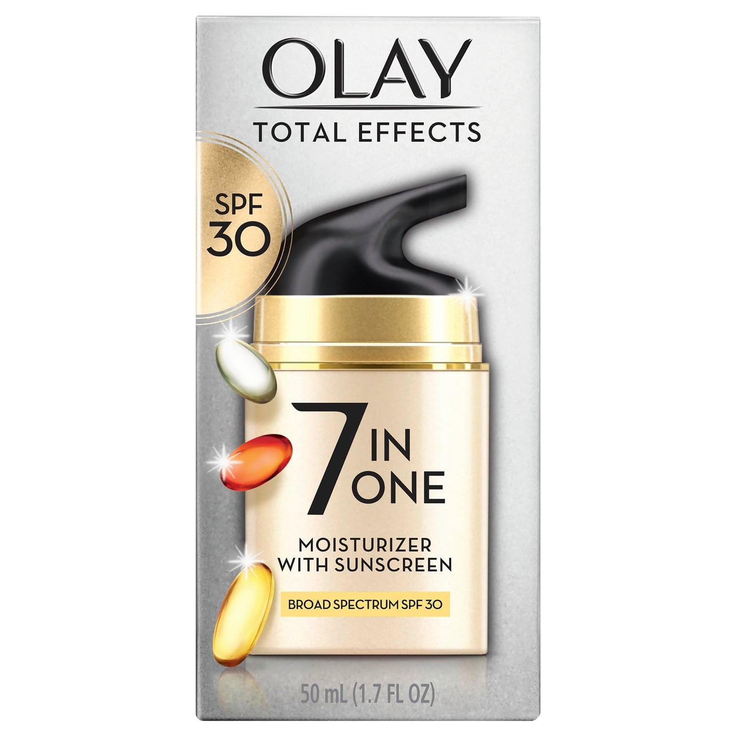 Olay Facial Moisturizing Lotion SPF 30 Total Effects for Dry Skin, 7 Benefits including Minimize Pores, Anti-Aging, 1.7 oz Procter & Gamble
