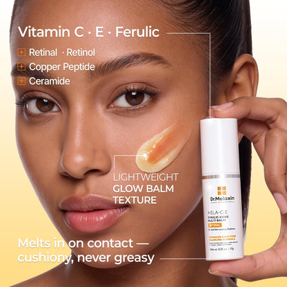 Dr.Melaxin Mela-C·E Ferulic Core Multi Balm Dark Spots, Dark Circles & Fine Lines, Vitamin C·E + Ferulic Acid, Retinal, Korean Anti-Aging Glow Treatment Stick, 0.35 oz, 10g Dr.Melaxin