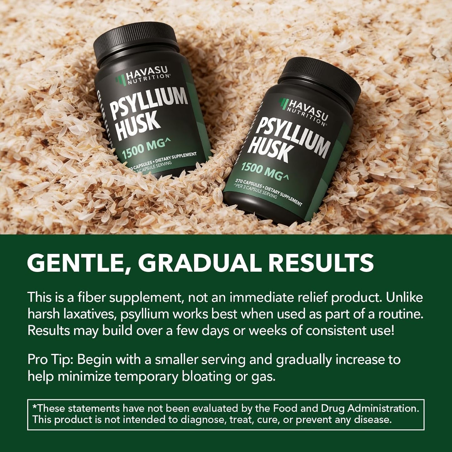 Vegan Psyllium Husk Fiber Capsules, GLP-1 Nutritional Support, 270 Pills | Psyllium Fiber Supplement Capsules for Digestive Health Regularity, Non-GMO Gluten Free & 3rd Party Tested, 90 Servings Gsupps Australia