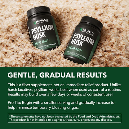 Vegan Psyllium Husk Fiber Capsules, GLP-1 Nutritional Support, 270 Pills | Psyllium Fiber Supplement Capsules for Digestive Health Regularity, Non-GMO Gluten Free & 3rd Party Tested, 90 Servings Gsupps Australia