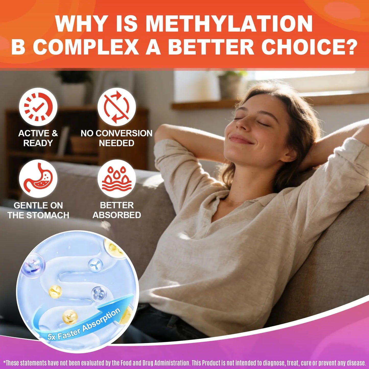 Methylated Vitamin B Complex Gummies for Women & Men - 12-in-1 Multivitamin with 1000 mcg Methyl B12, 1700 mcg Methylfolate, 2000 mcg Biotin, Inositol for Energy LILICARE