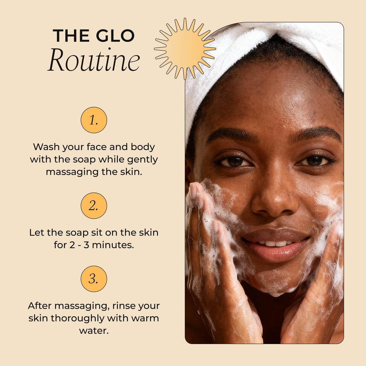 Glo Melanin Turmeric Brightening Soap with Vitamin C, Alpha Arbutin & Oats Glo Melanin