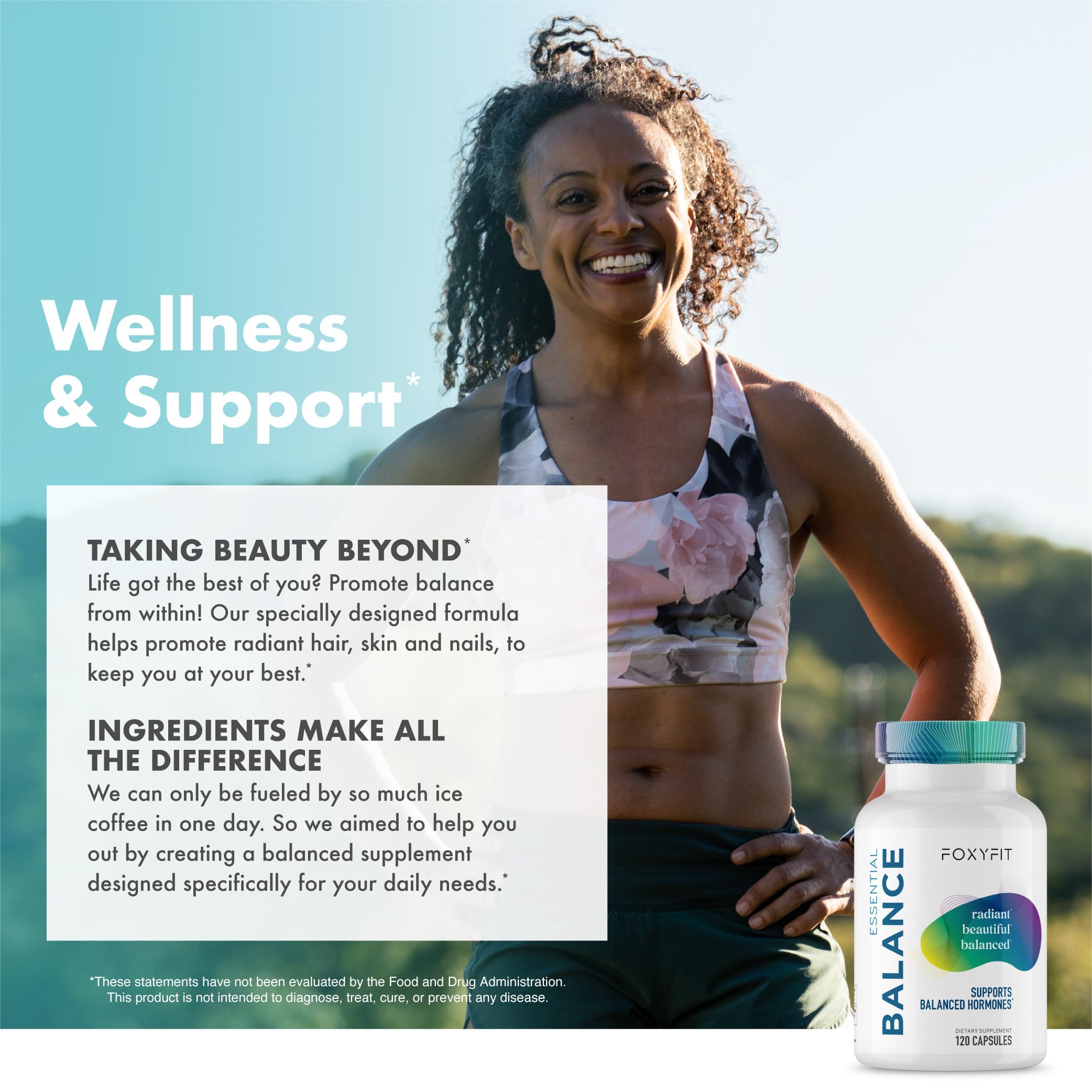 Essential Balance Hormonal Support and Vitamin Supplement for Women by Foxy Fit – Antioxidant, Healthy Skin & Hair for Daily Use* (30 Servings) FoxyFit buy australia supplements