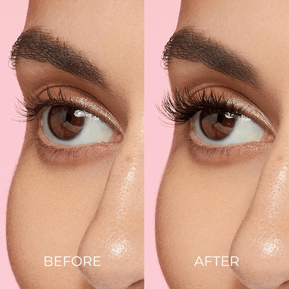Kiss Impress Falsies Press On Self Adhesive Eyelashes, 10mm-12mm Natural Volume Press On Lashes, Black, No Glue Needed, Invisible Band, 12 Lash Clusters - Classy KISS