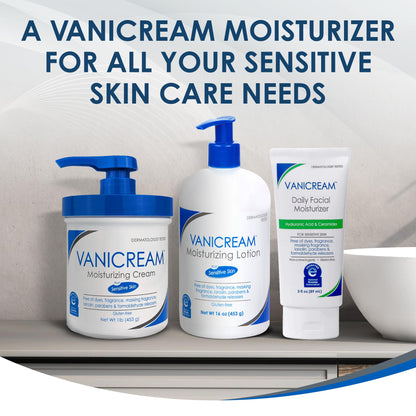 Vanicream Moisturizing Lotion, Body and Face Moisturizer, 16 Oz Pump Vanicream