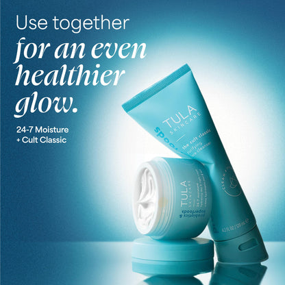 TULA Skin Care 24-7 Hydrating Day & Night Cream - Anti-Aging Moisturizer for Face, Contains Watermelon & Blueberry Extract, 1.5 oz. TULA