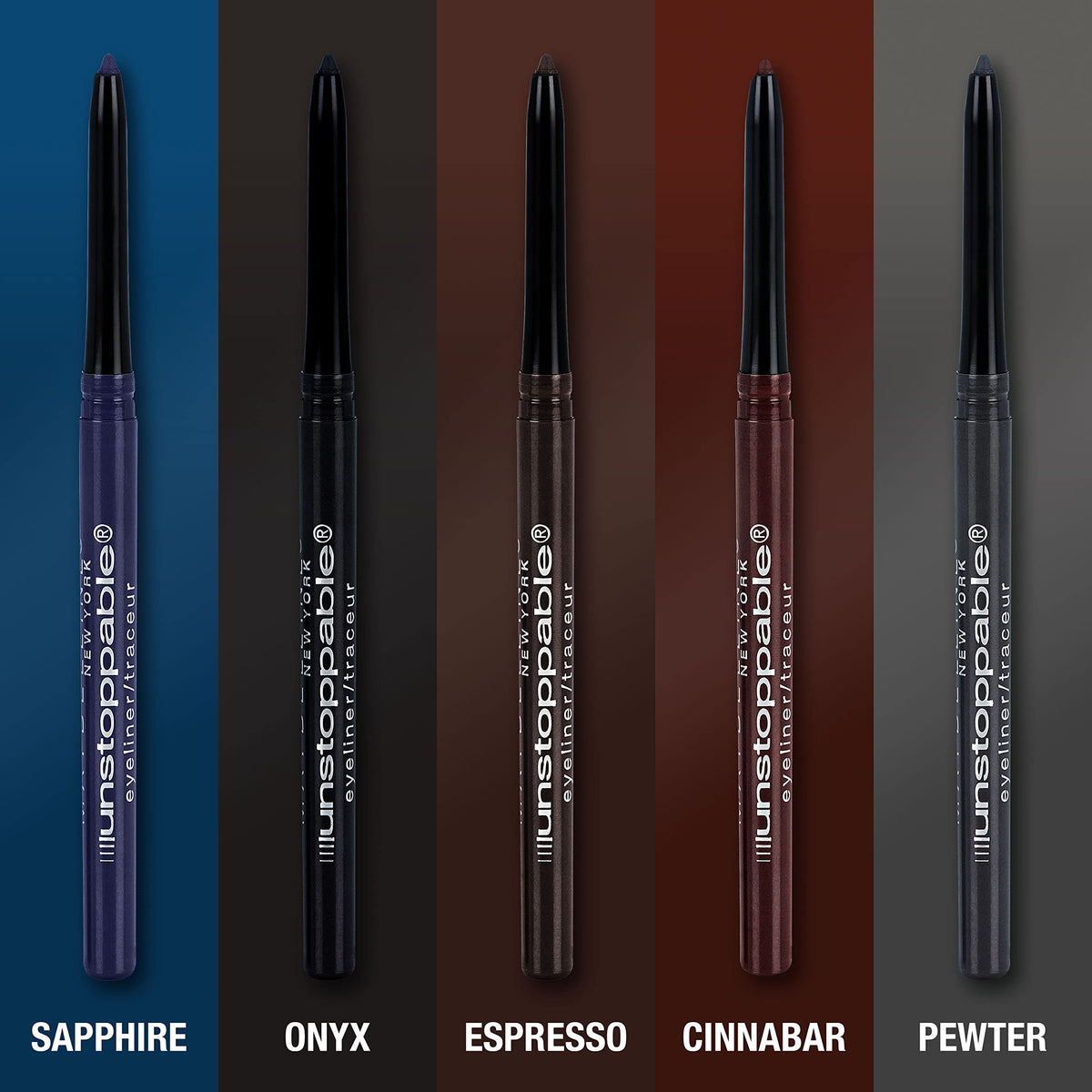 Maybelline Unstoppable Waterproof Mechanical Black Eyeliner Pencil, Easy to Apply, Smooth Glide, Up to 24 Hour Wear, Onyx MAYBELLINE