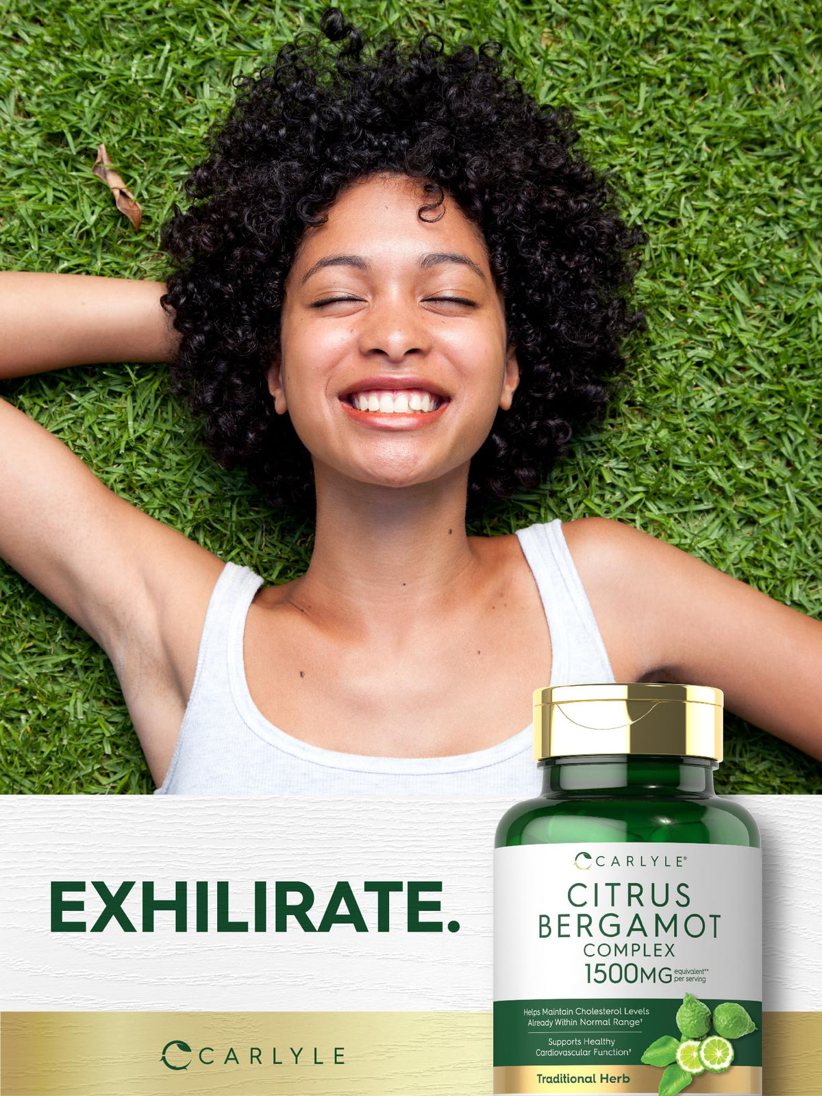 Carlyle Citrus Bergamot Supplement | Extract Complex | 120 Capsules | Non-GMO, Gluten Free Carlyle