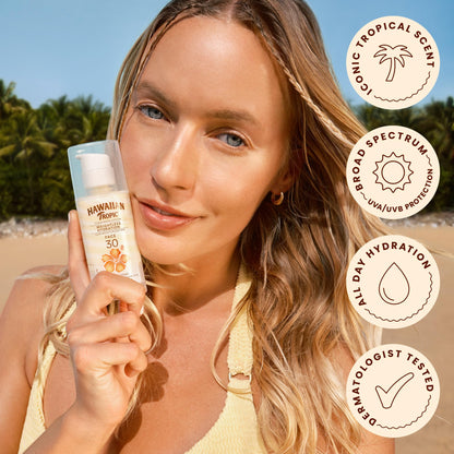 Hawaiian Tropic Weightless Hydration SPF 30 Face Sunscreen, 1.7 Fl Oz Hawaiian Tropic