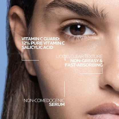La Roche-Posay Pure 12% Vitamin C Serum with Hyaluronic Acid, 1.01 fl oz La Roche-Posay