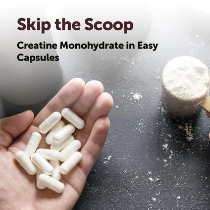 Creatine Monohydrate 5,000mg, 500 Capsules | Pure Creatine Pills – Micronized + Unflavored Powder Source, Easy Absorption | Keto, Non-GMO Micro Ingredients