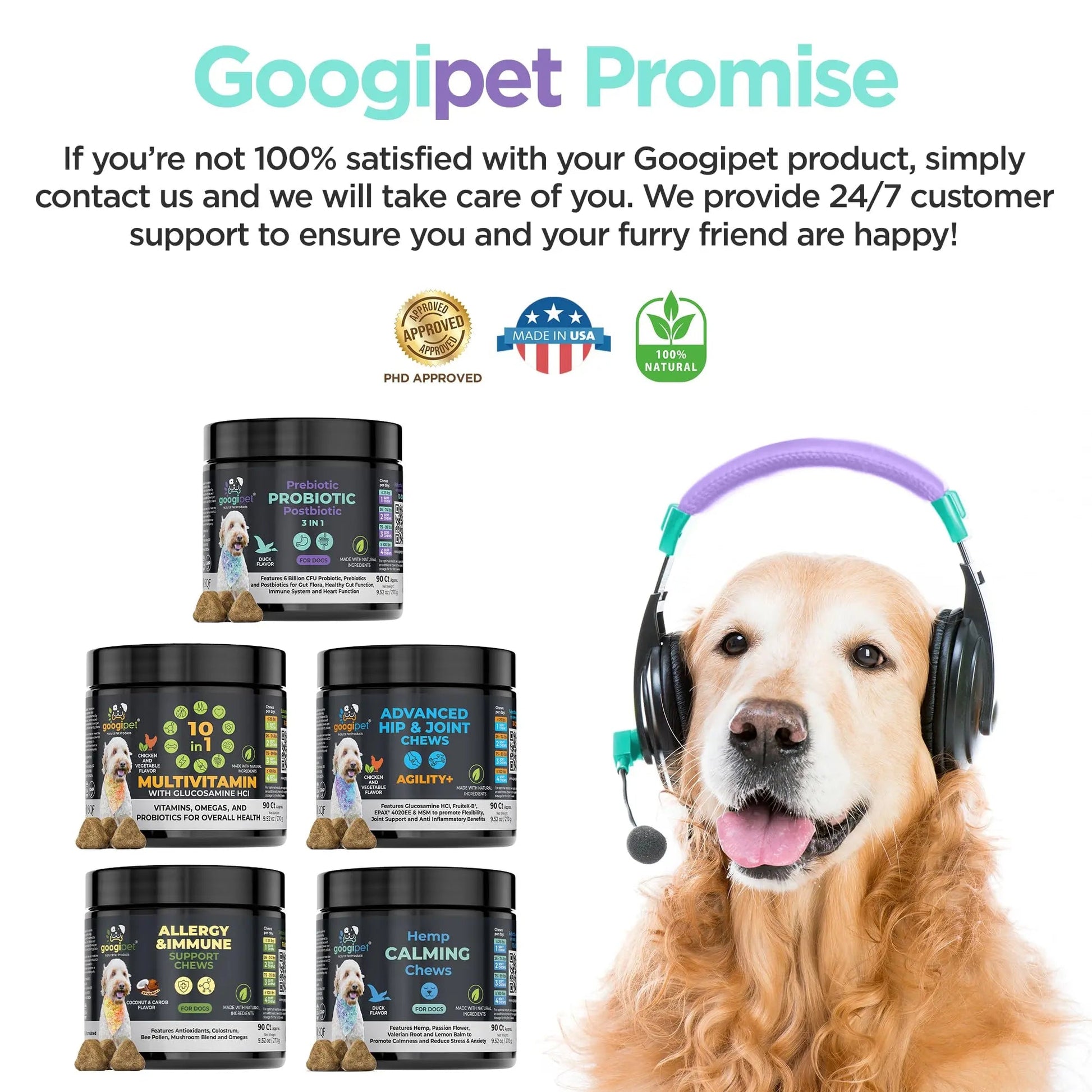 Googipet Probiotics for Dogs Digestive Health - Prebiotics and Probiotics Chews for Dog Yeast Infection Treatment + Digestive Enzymes - Dog Probiotics for Itchy Skin & Ears w/Papaya, Pumpkin, & Fiber GOOGIPET NATURAL PET PRODUCTS buy australia supplements