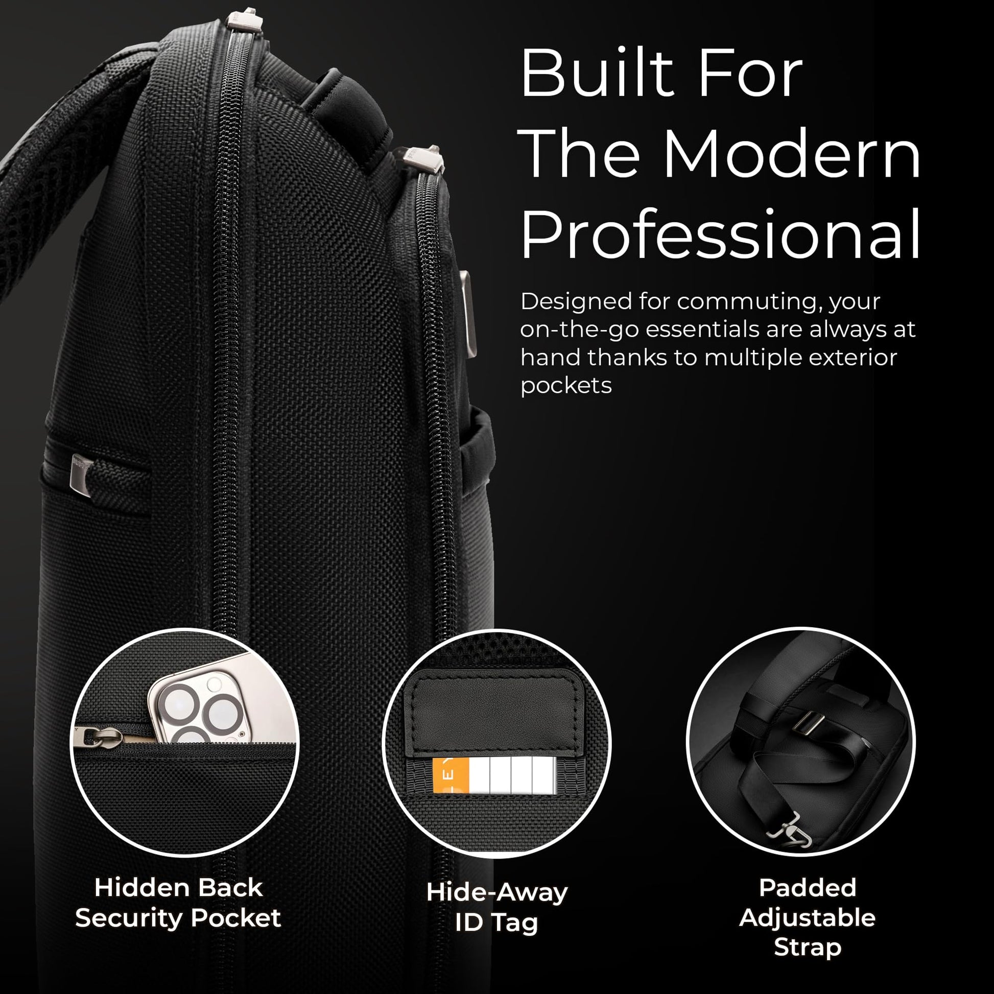 Briggs & Riley Medium Cargo Backpack for Women & Men - Laptop Backpack, For Work & Travel, Lightweight & Durable, Padded Straps, Fits up to 15" Laptop - @work Collection, Black Gsupps Australia