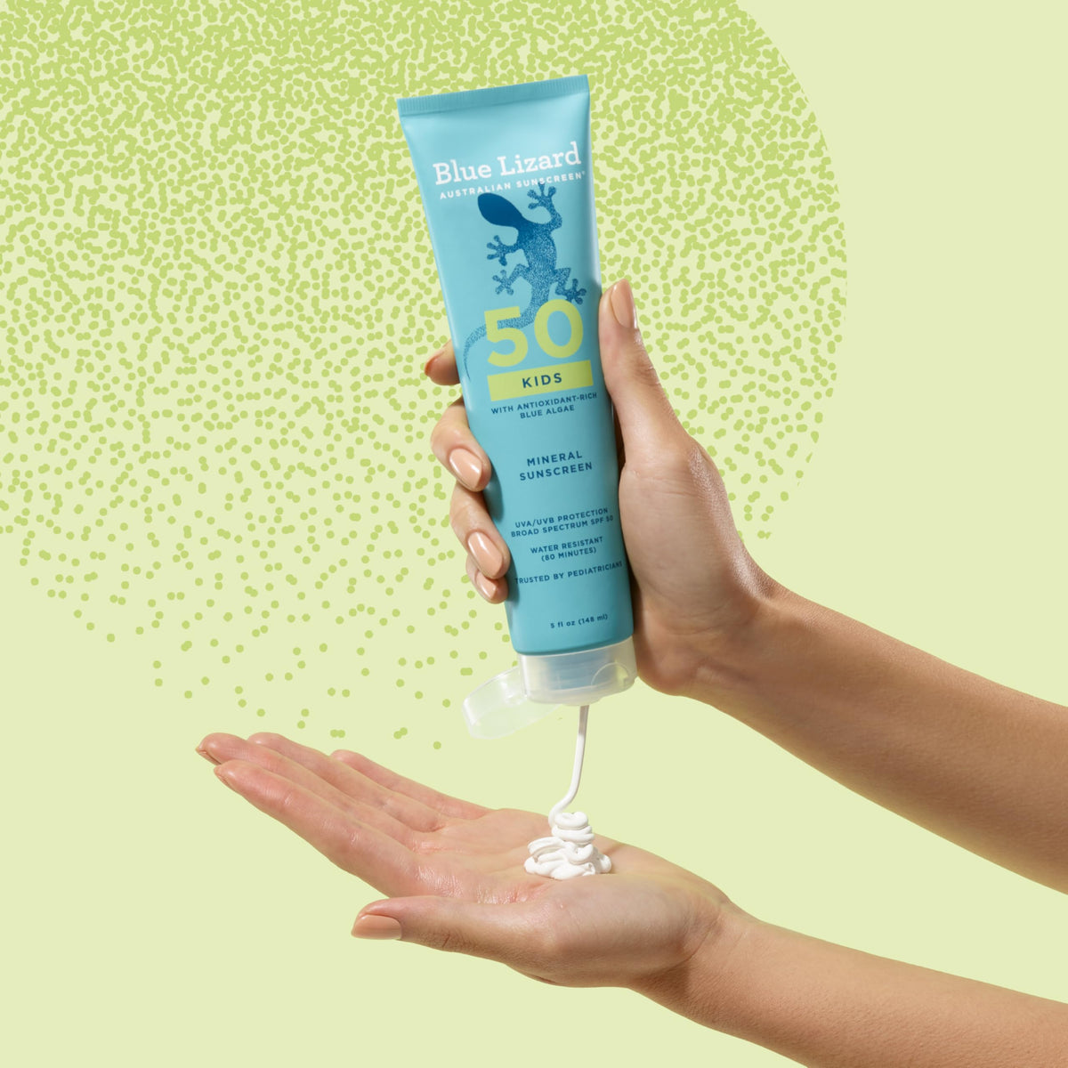 Blue Lizard Kids Mineral SPF 50 Sunscreen Lotion, 100% Mineral, Children’s Sunscreen, Water-Resistant Formula, Paraben-Free, Fragrance-Free, 5 fl oz BLUE LIZARD