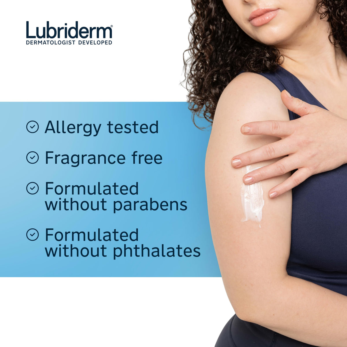 Lubriderm Daily Moisture Body Lotion, Fragrance Free, 24 fl. oz Lubriderm