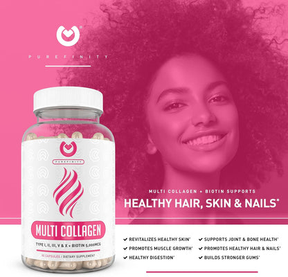 PUREFINITY Collagen Capsules + Super Greens Gummies Bundle