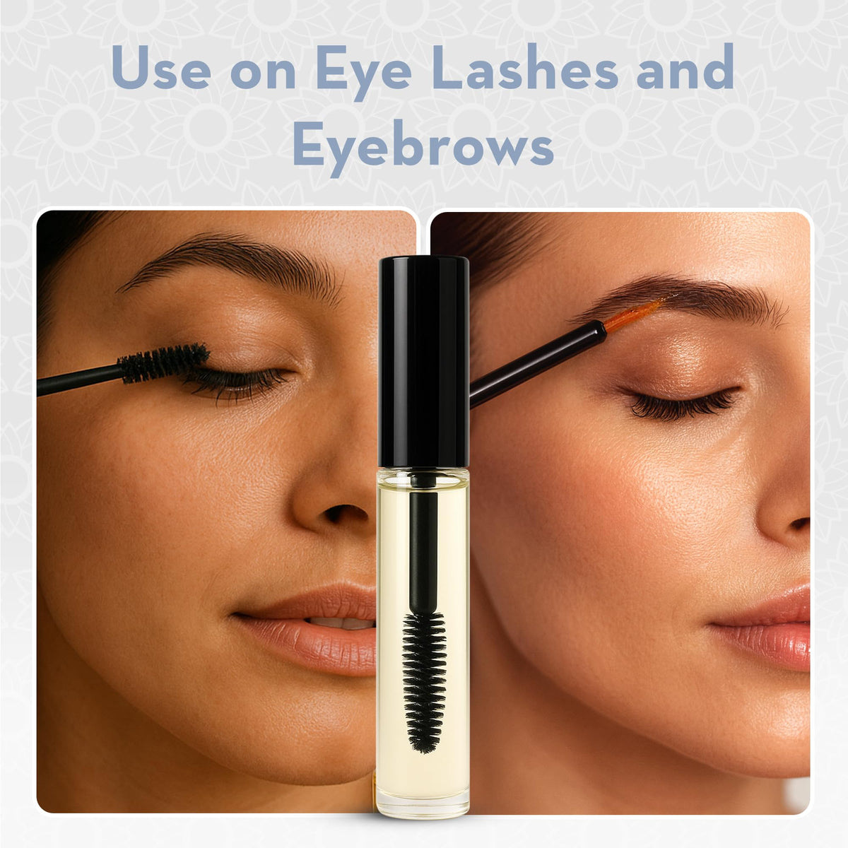 Castor Oil for Eyelashes & Eyebrows, Lash & Brow Serum, 2 x 10 ml Pure Body Naturals