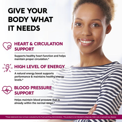 Beet Root 5-in-1 Complex Capsules - Healthy Blood Pressure Support Supplement** for Heart & Circulation Support - with Hawthorn Berry, Hibiscus & Garlic NUTRAHARMONY
