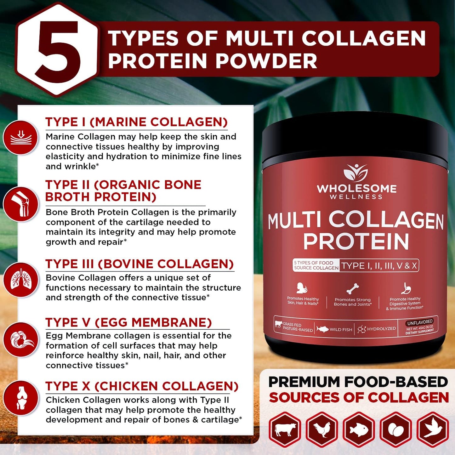Wholesome Wellness Liposomal Vitamin C Capsules + Multi Collagen Protein Powder Hydrolyzed Bundle Gsupps Australia