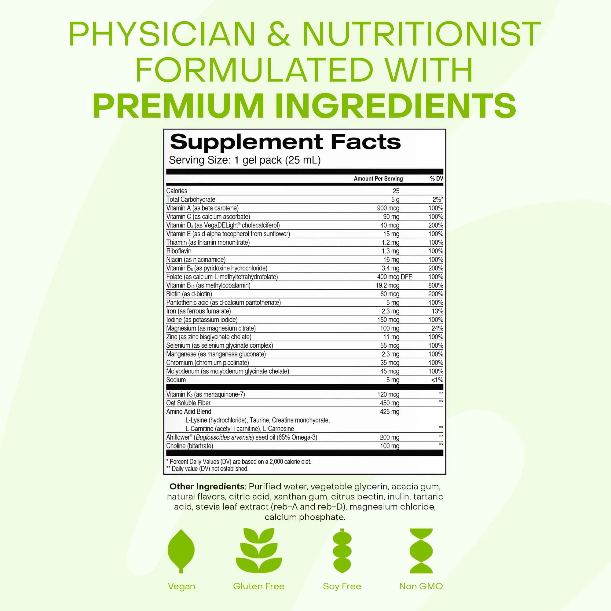 Healthycell Vegan Daily Multivitamin Liquid Supplement with Iron and Omega-3, 25+ Essential Vitamins, Minerals & Nutrients for Brain Healthycell buy australia supplements