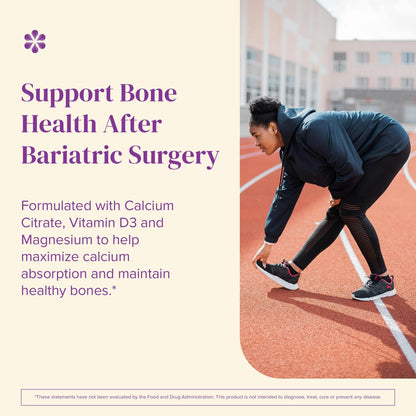 BariMelts Calcium Citrate with Vitamin D3 & Magnesium, 120 Smooth-Dissolving Tablets (1-Month Supply), Bariatric Calcium Supplements BariMelts