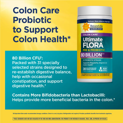 Renew Life Extra Care Digestive Probiotic Capsules, 50 Billion CFU Guaranteed, Daily Supplement Supports Immune, Digestive, Respiratory Health(1), L. Rhamnosus GG, Dairy, Soy and Gluten-Free, 90 Count | 90 Vegetarian Capsules | Supports Digestive, Immune Gsupps Australia
