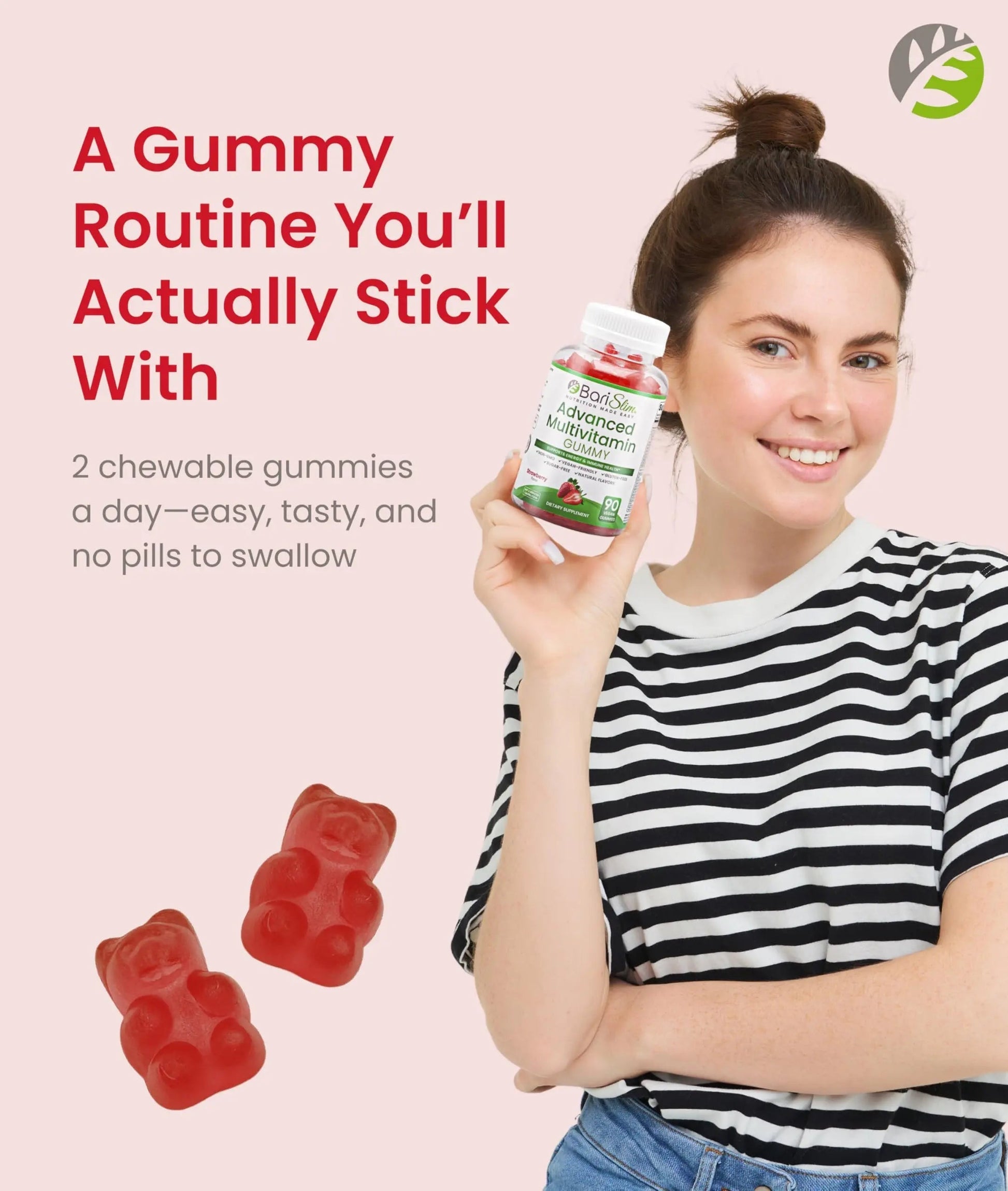 BariSlim Advanced Bariatric Multivitamin Gummies - Specially Formulated Bariatric Vitamins for Patients After Weight Loss Surgery BariSlim buy australia supplements