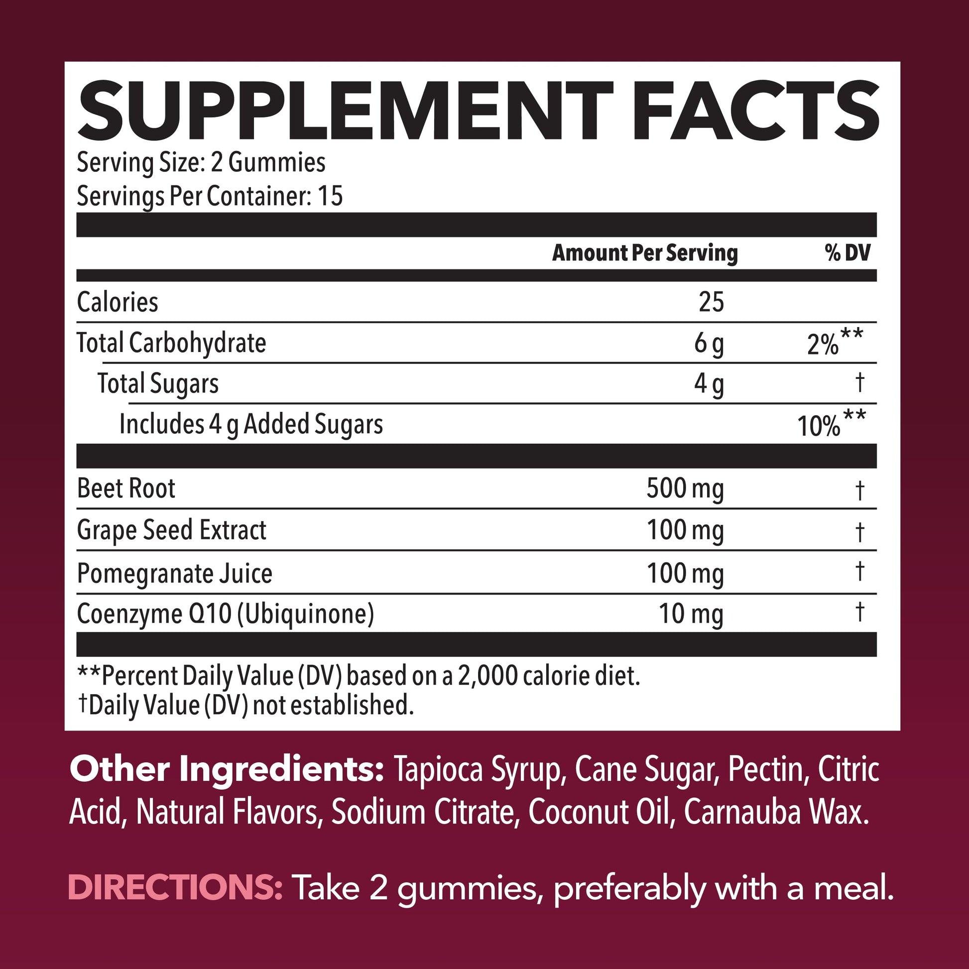 Beet Root Gummies with COQ10 and Grape Seed, Mixed Berry, 30 Servings | Nitric Oxide Supplement with Beetroot, Grape Seed Extract and COQ10 for Performance and Recovery, Vegan, Non-GMO, Gluten-Free Gsupps Australia