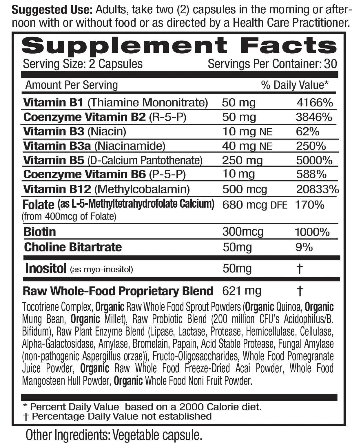 EMERALD LABS B-Healthy - Vegan Vitamin B Complex - Includes Methylated Folic Acid & Full Spectrum B Vitamins - Supports Immune, Brain & Heart Health EMERALD LABS