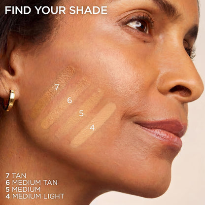 L'Oreal Paris True Match Hyaluron Tinted Balm Foundation, Skincare Foundation with Light to Medium Radiant Coverage, Minimizes Wrinkles and Fine Lines, Non-Comedogenic Formula, Medium Light 4 L'Oreal Paris