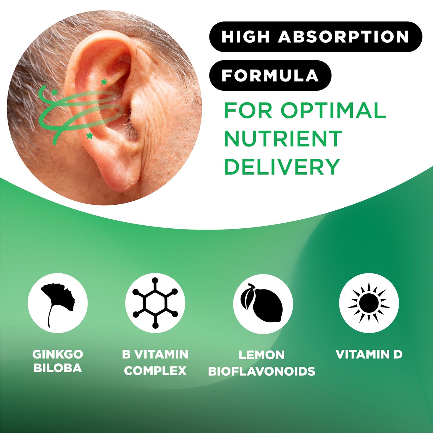 Lipo-Flavonoid for Vertigo & Dizziness Relief, Clinically Tested Formula with Ginkgo Biloba, Vitamin D, & Vitamin B Complex Lipo-Flavonoid
